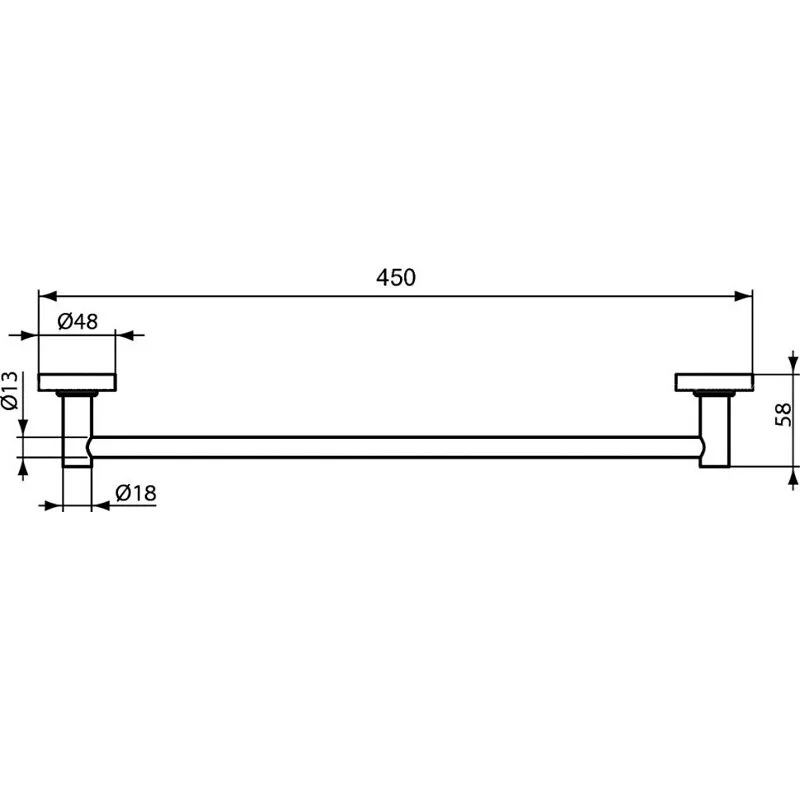 Полотенцедержатель Ideal Standard Iom A9117XG черный