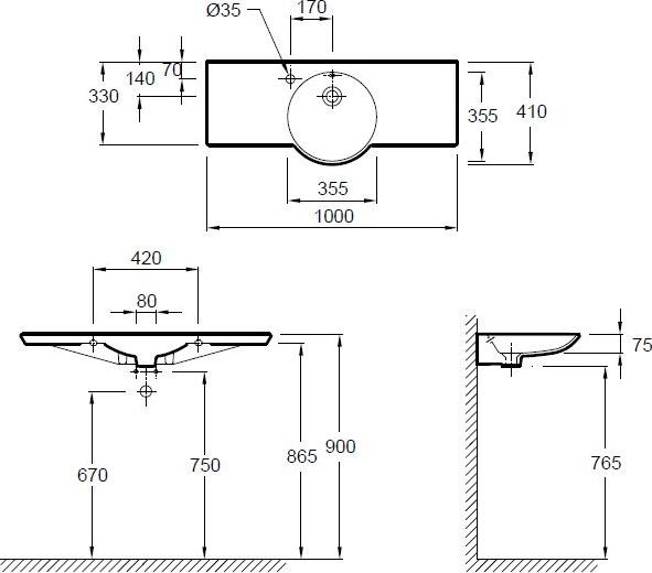 Раковина Jacob Delafon Formilia E4505-00