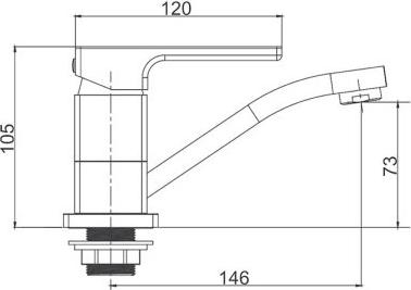 Смеситель для кухни Gappo G17-6 G4517-6