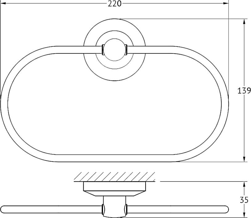 Полотенцедержатель FBS Standard STA 022