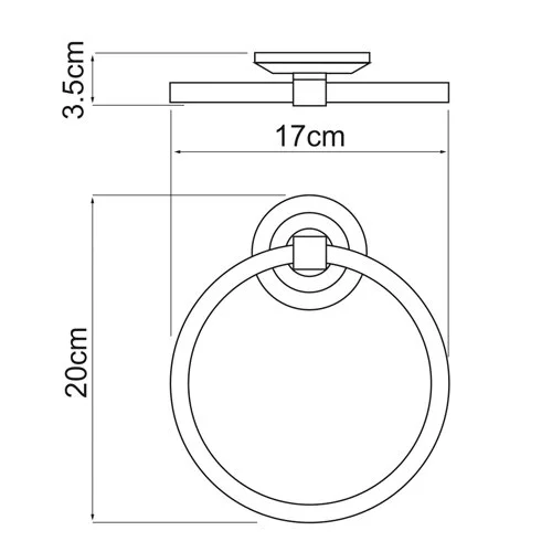 Полотенцедержатель WasserKRAFT Rhein К-6200 K-6260 хром