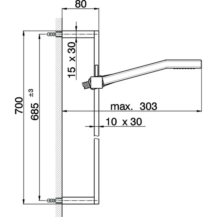 Душевой гарнитур Cisal Shower DS01004021 хром