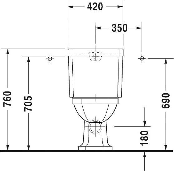 Напольный унитаз Duravit 1930 Series 0227090000 (022709 00 00)