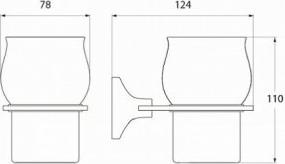 Подстаканник одинарный Iddis Leaf LEASBC1I45 хром