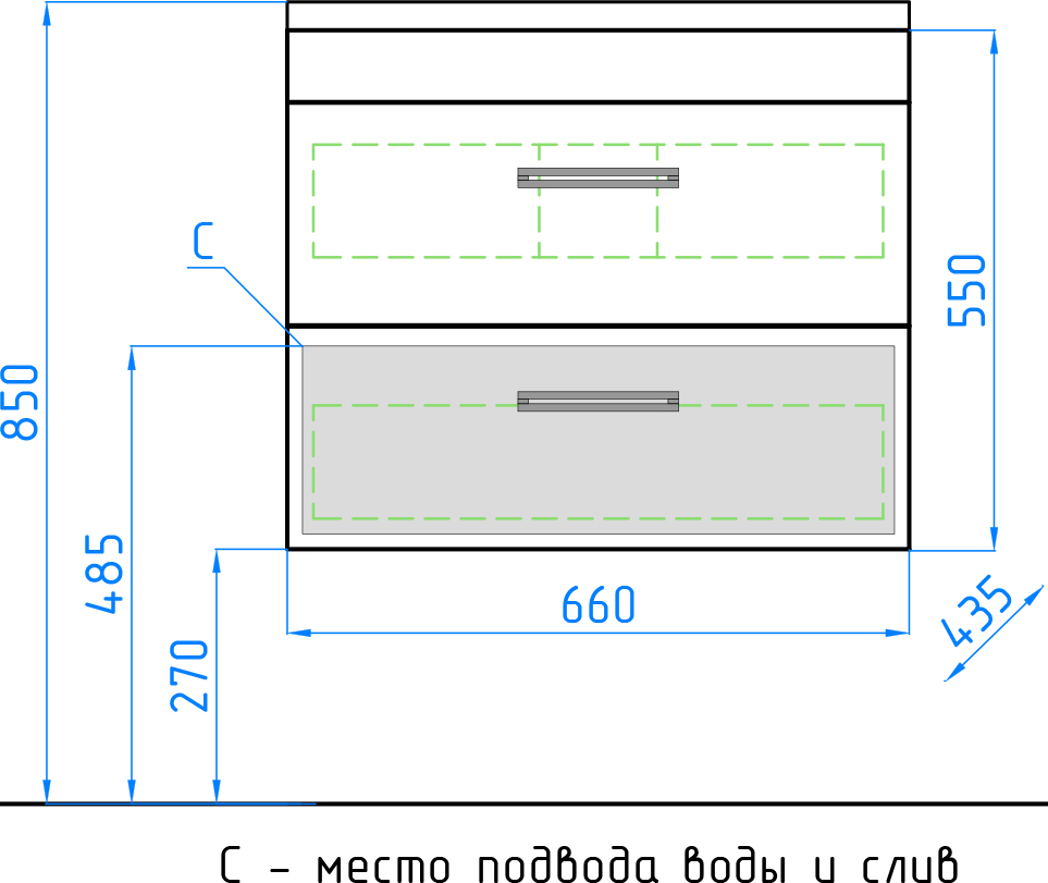 Тумба для комплекта Style Line Лотос 70 Plus подвесная шелк зебрано