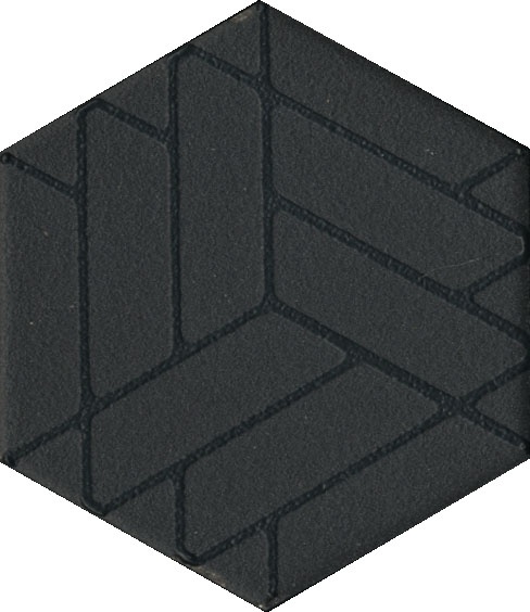 Керамогранит Kerama Marazzi Декор Агуста черный 6x5,2