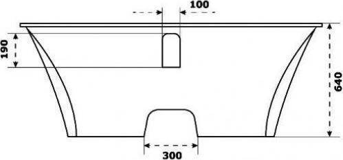 Ванна из искусственного камня Good Door Мадрид 170x80 ва00008, черный