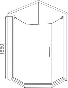 Душевой уголок Good Door Pandora PNT-100-T-CH 100x100