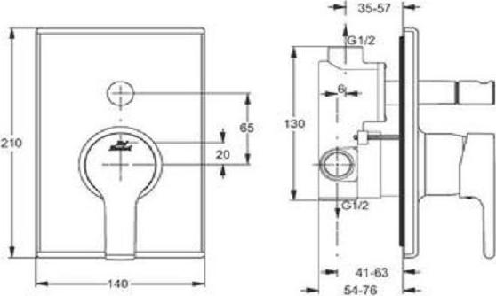 Смеситель для душа Ideal Standard Active A4096AA, хром