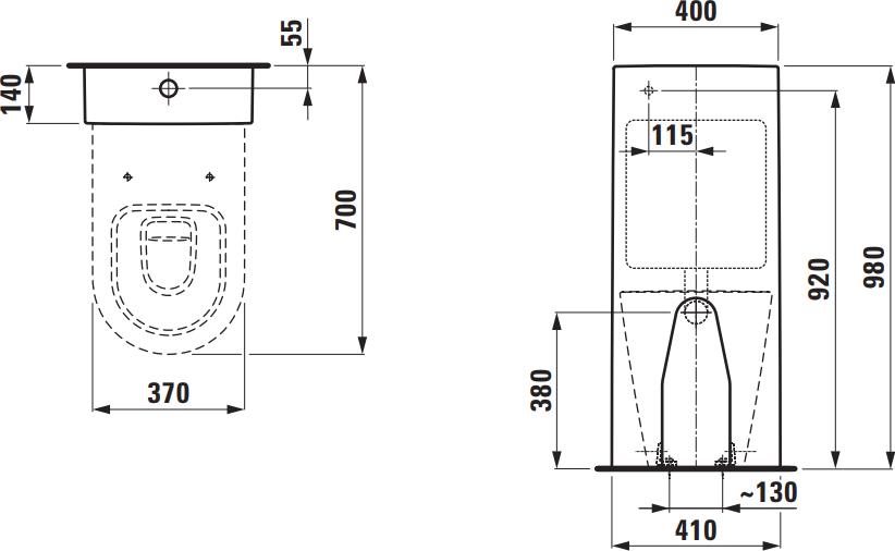 Бачок для унитаза Laufen Kartell 8.2866.1.000.731.1