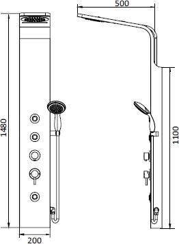 Душевая панель RGW Shower Panels SP-06