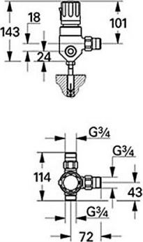 Термостат Grohe Automatic 2000 Basis 34616000