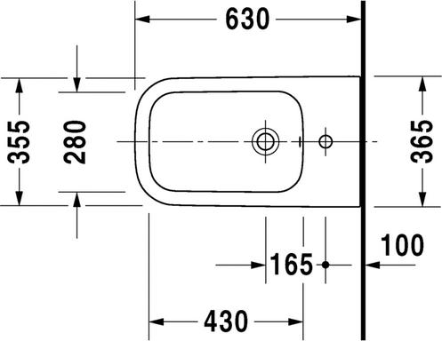 Напольное биде Duravit Happy D.2 2259100000