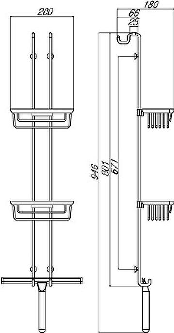 Полка корзина Emco System2 3566 001 06, хром