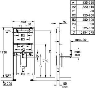 Инсталляция для раковины Grohe Rapid SL 38625001