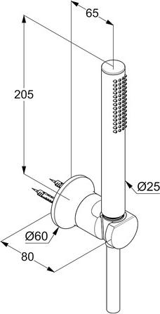 Душевой гарнитур Kludi Nova Fonte Déco 2085005-35, хром