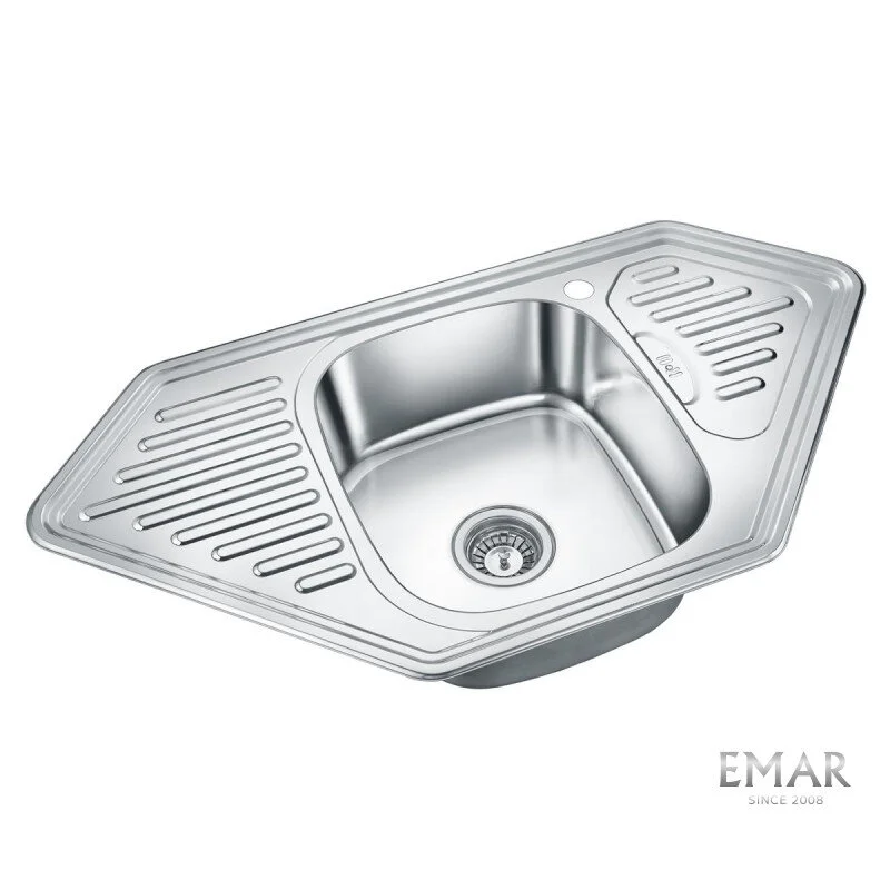 Кухонная мойка Emar Steel 9550A серый