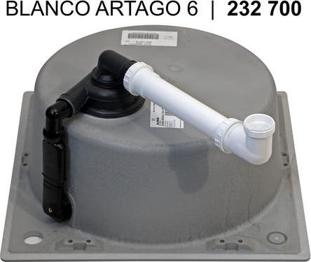 Кухонная мойка Blanco Artago 6 521756 тёмная скала