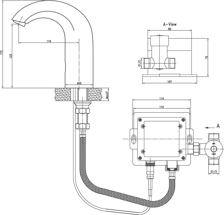 Смеситель Lemark Project LM4652СE для раковины