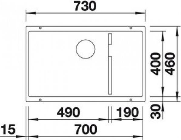 Кухонная мойка Blanco Subline 700-U Level 523539 тёмная скала