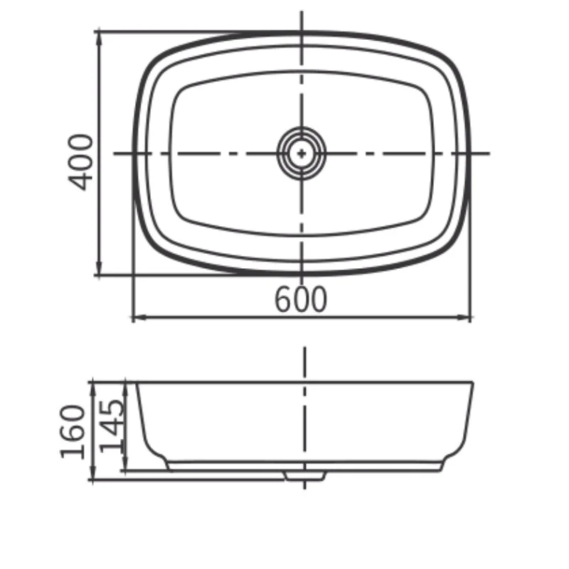 Раковина накладная Arrow AP41024D белый