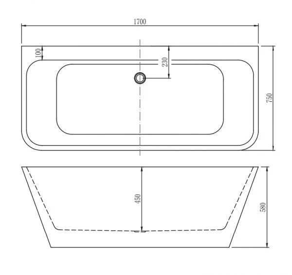 Акриловая ванна Aquanet Perfect 260050 белый