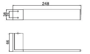 Полотенцедержатель Emco Liaison 1755 001 01 хром