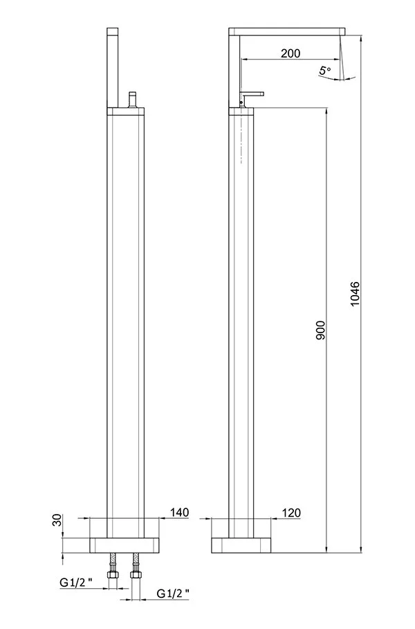 Смеситель для раковины Webert Living LV832101560 черный