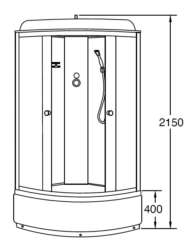 Душевая кабина Loranto Sunway CS-6610 G, 100*100*215