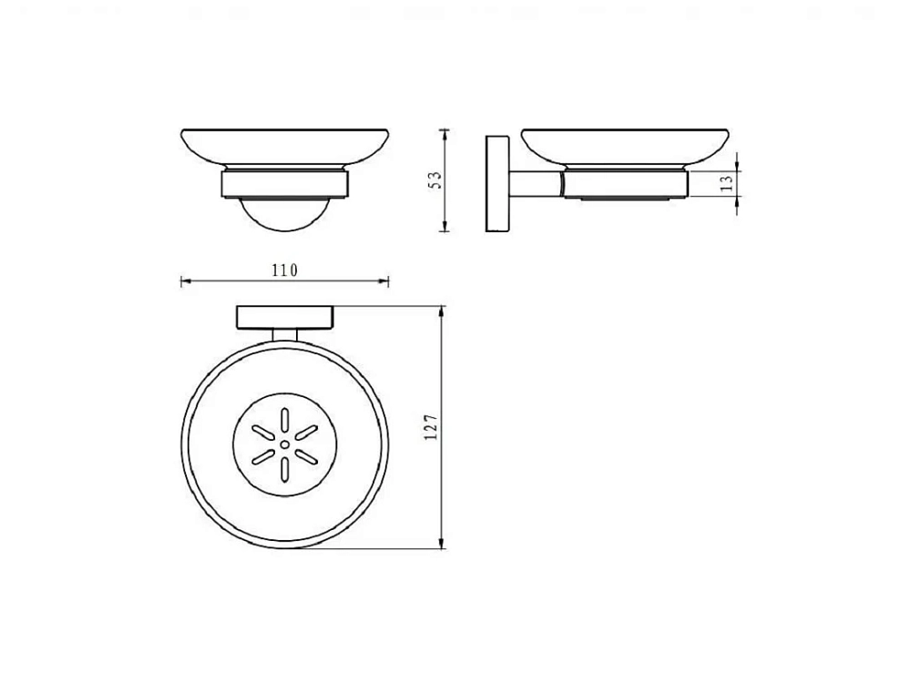 Мыльница Aquanet Flash R 210784 хром