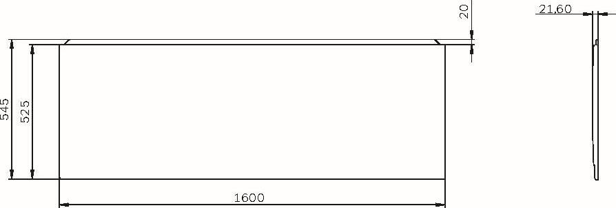 Фронтальная панель для ванны AM.PM X-Joy 160 см W94A-160-070W-P1