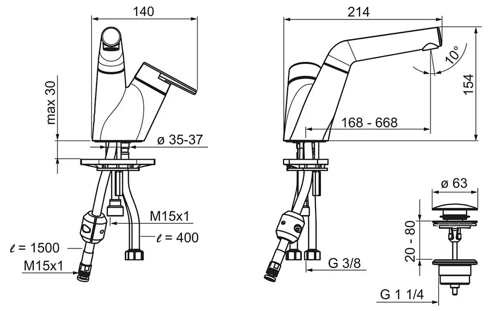 Смеситель для раковины Oras Signa 2203F хром