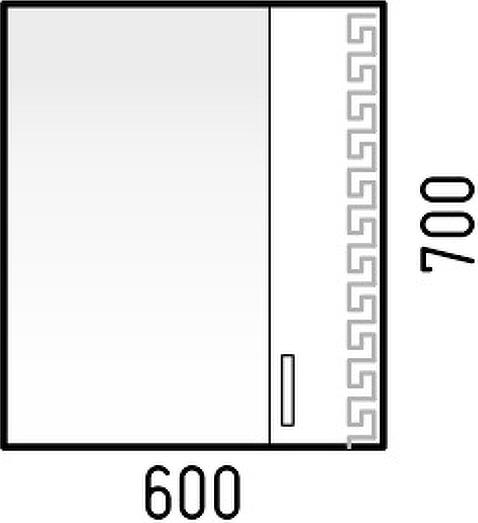 Зеркало-шкаф Corozo Олимп SD-00000653, белый