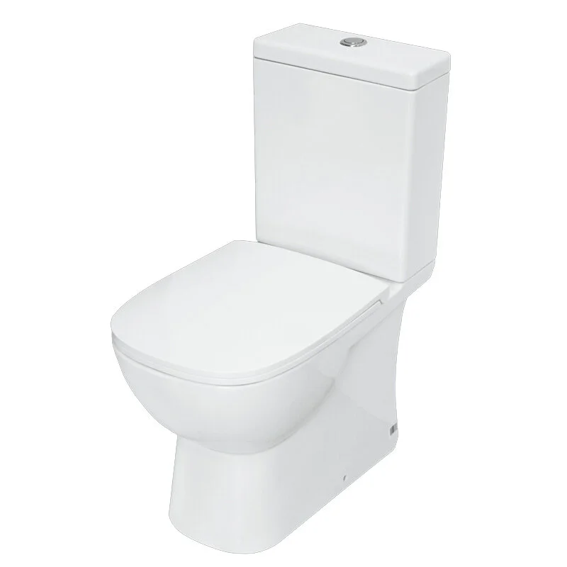 Унитаз с системой антивсплеск Sanita luxe WC.CC/Quadro/2-SlimDM/WHT.G/S1