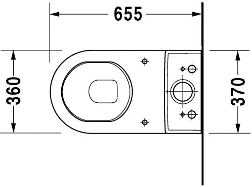 Напольный унитаз Duravit Starck 3 012809