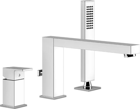 Смеситель на борт ванны Gessi Rettangolo 20037#031, хром