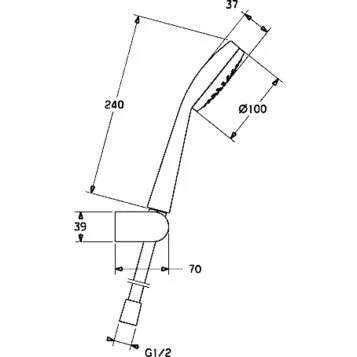 Душевой гарнитур Hansa Viva 44170110 хром