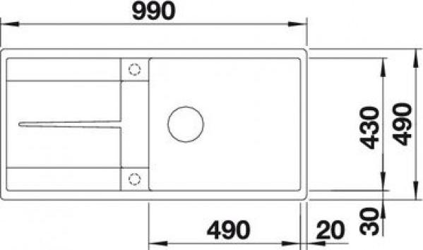 Кухонная мойка Blanco Metra XL 6 S-F 519151 алюметаллик