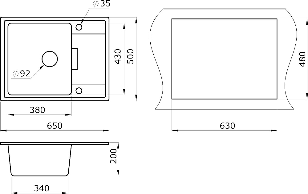 Кухонная мойка Paulmark Weimar PM216550-CO кофе