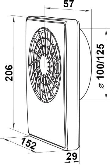 Вытяжной вентилятор Vents 100 iFan