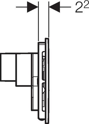 Кнопка смыва Geberit Sigma 40 115.600.KR.1 со встроенной системой удаления запахов, черный