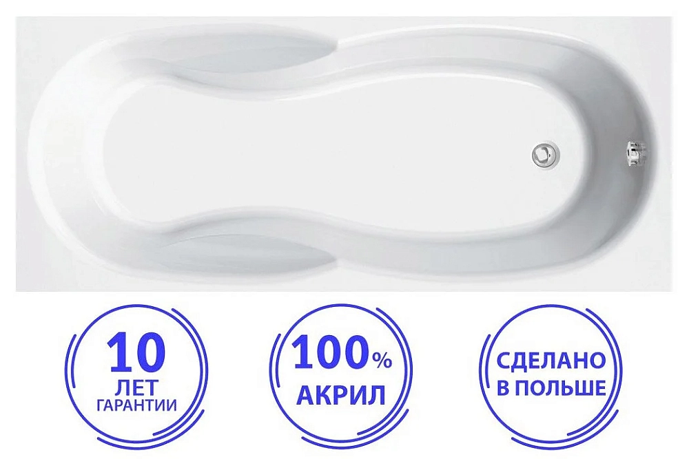 Акриловая ванна C-Bath Vesta CBQ005003 белый