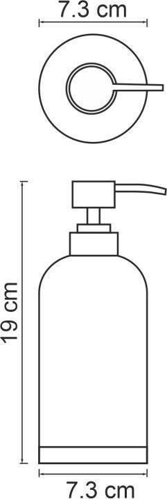 Дозатор для жидкого мыла WasserKRAFT Mindel K-8899, белый