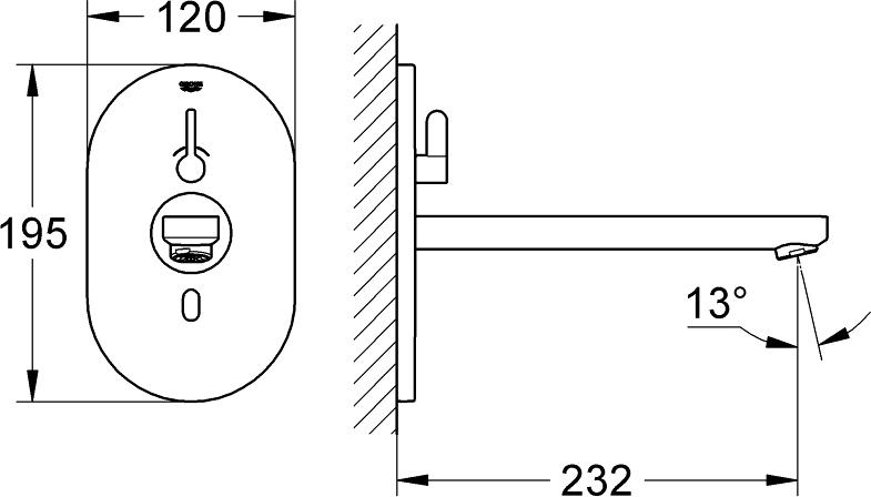 Смеситель для раковины Grohe Eurosmart CE 36376000