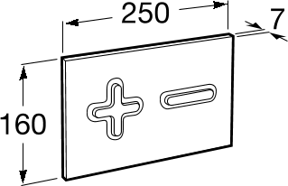 Кнопка смыва Roca In-Wall 890085002, хром