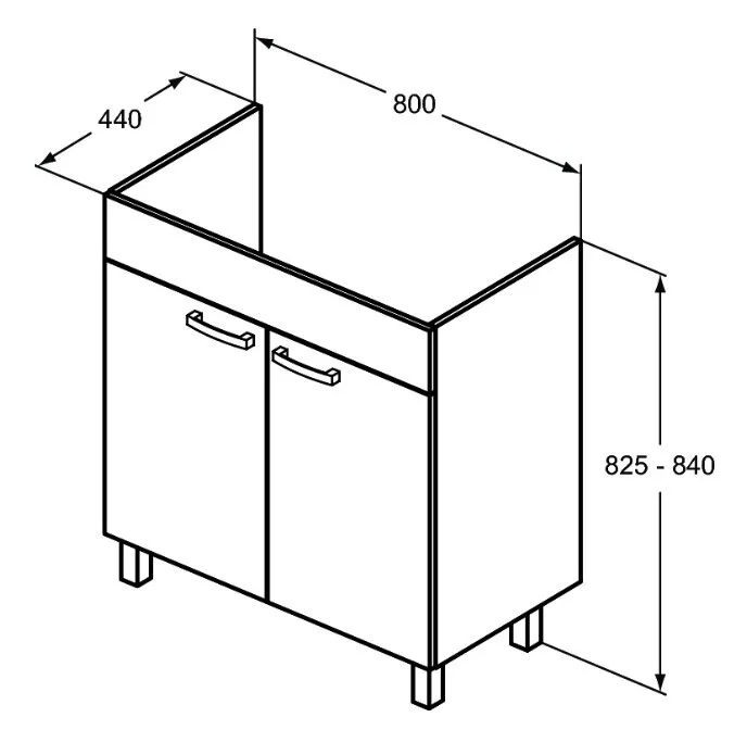 Тумба под раковину Ideal Standard Tempo E3241WG белый