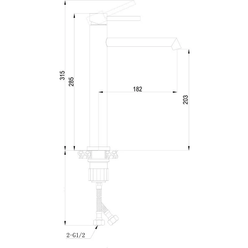 Смеситель для раковины Boch Mann Stella BM8600 хром