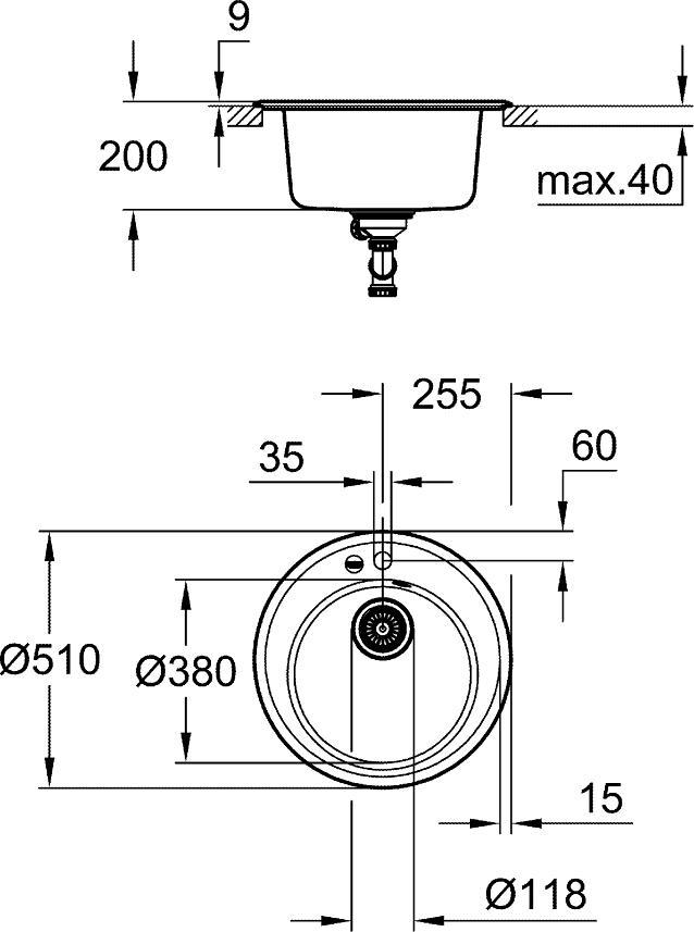 Кухонная мойка Grohe K200 31656AP0