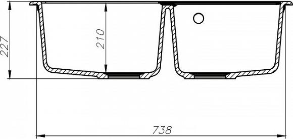 Кухонная мойка Iddis Vane G V35C782i87, коричневый