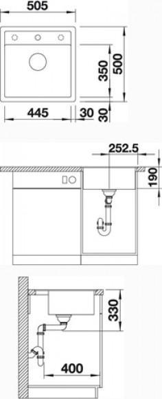 Кухонная мойка Blanco Dalago 5-F 518532 белый